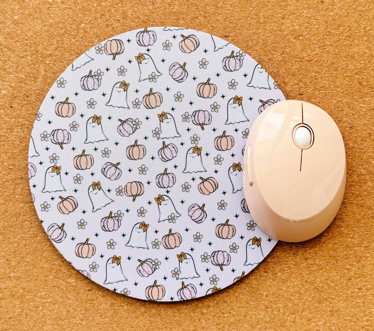 Adorable pastel Halloween mouse pad