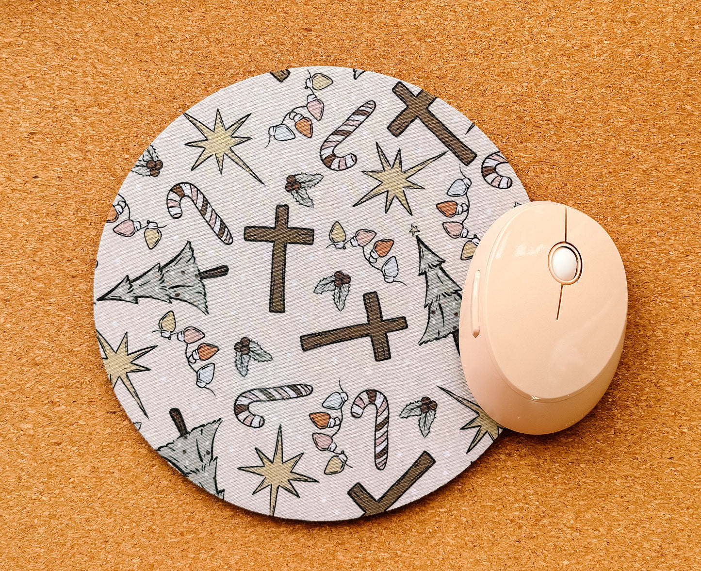 Faith Christian Christmas Mouse Pad