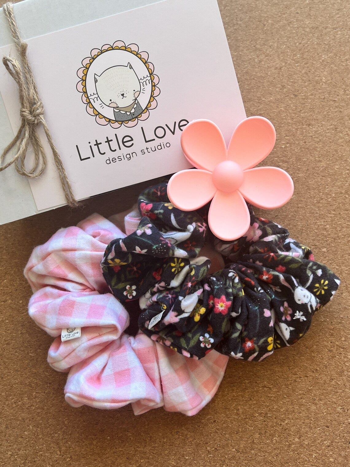 Easter midnight garden Bunny Scrunchie