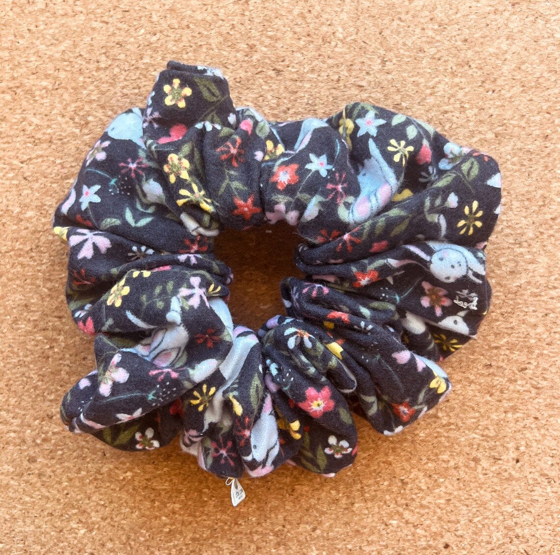 Easter midnight garden Bunny Scrunchie