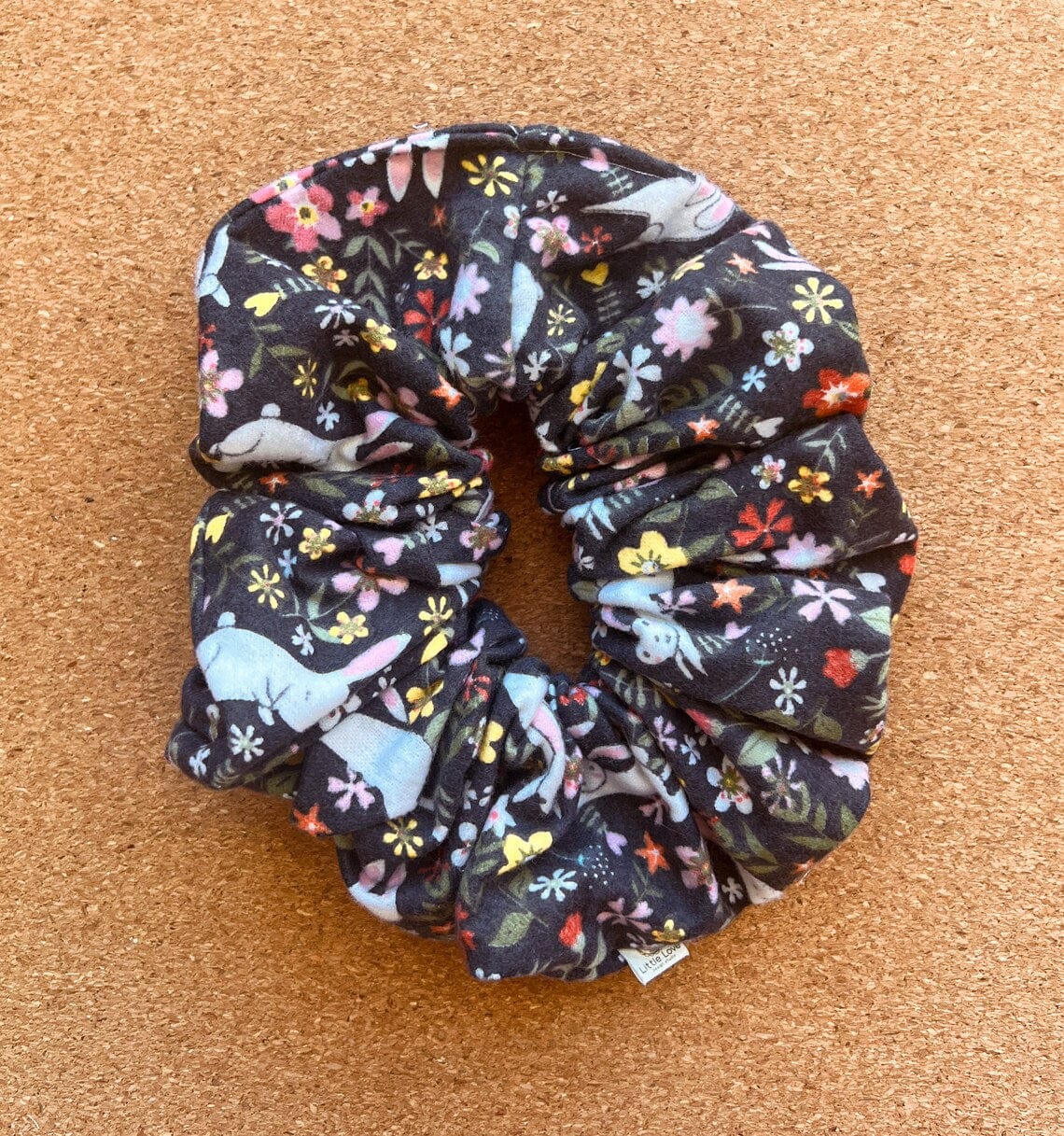 Easter midnight garden Bunny Scrunchie