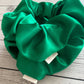 Green Satin Christmas Scrunchie | XL scrunchie | Kris Kringle gifts | teachers gifts | stocking stuffers