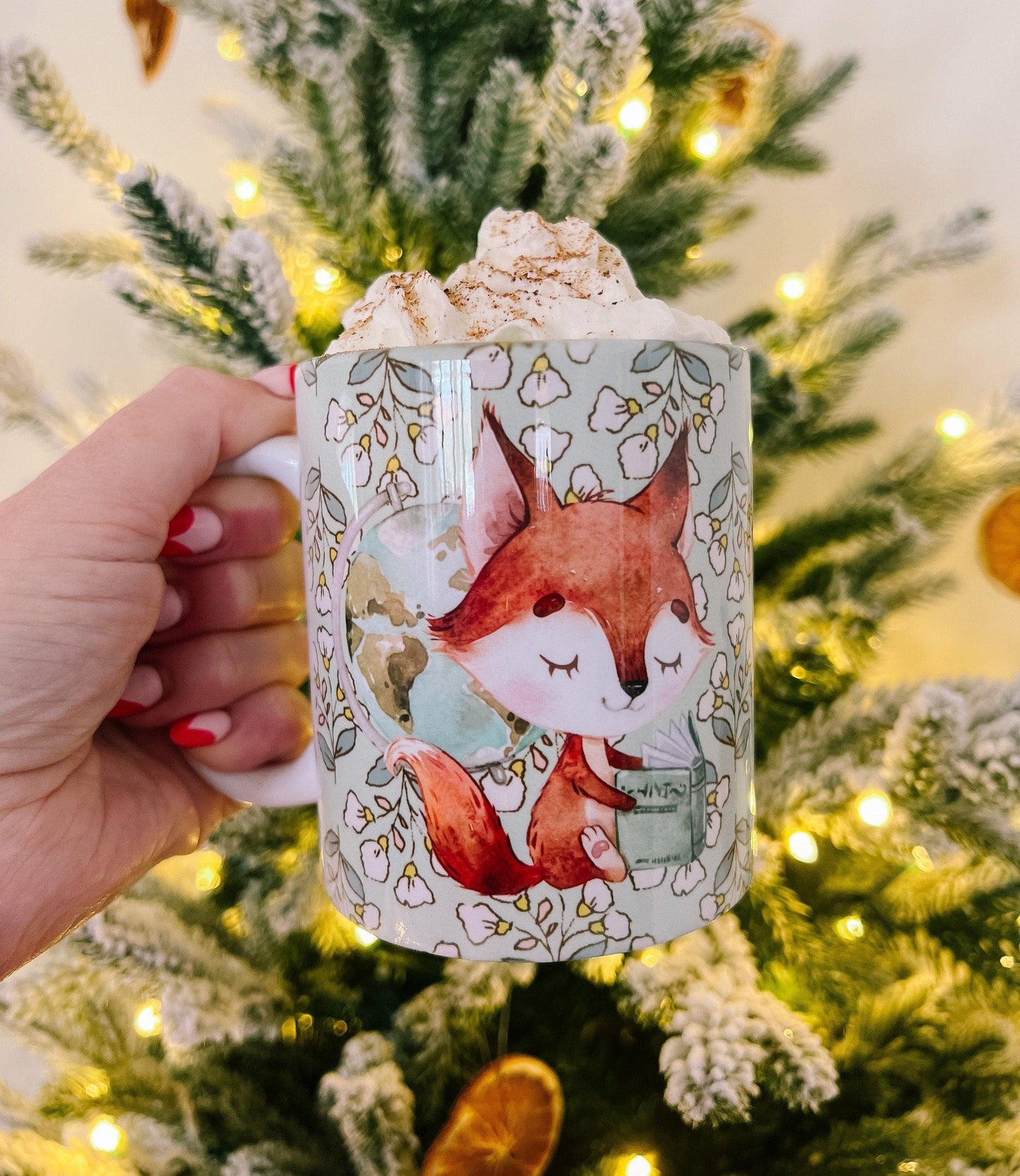 Book Club Fox Mug | Handprinted Mug | Cute Ceramics | Adorable ceramics | Book Club