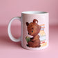 Book Club Bear Mug | Handprinted Mug | Cute Ceramics | Adorable ceramics | Book Club