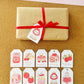 Strawberry Bun Bun Gift Tag Set