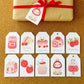 Strawberry Bun Bun Gift Tag Set