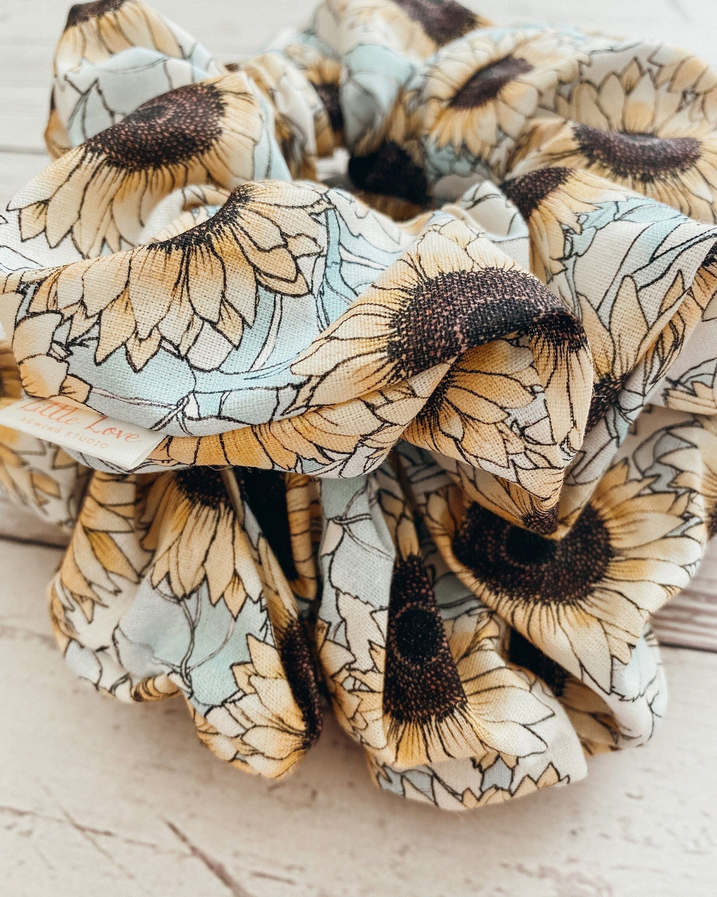 Sunflowers Scrunchie I XL scrunchies I gift's for her I children's scrunchies | sunflower