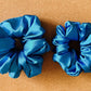 royal blue satin scrunchie I XL scrunchies I gift for her | bridesmaids gift | birthday gift