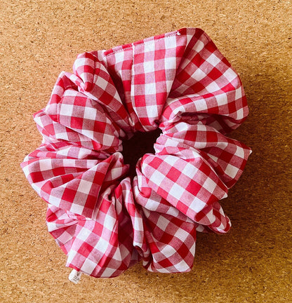 Red Gingham Scrunchie I XL scrunchies I gingham | gifts for her | teachers gift