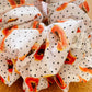 Papaya Scrunchie | XL scrunchies | fruity scrunchie | gift's for her | hair accessories