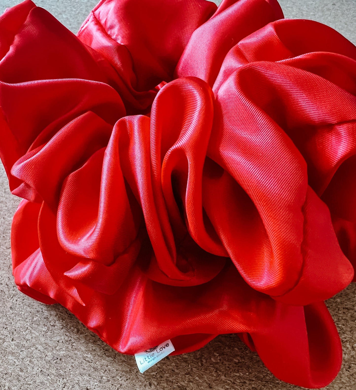 Red Satin Scrunchie | Christmas scrunchie | XL scrunchie | secret santa | Kris Kringle gifts