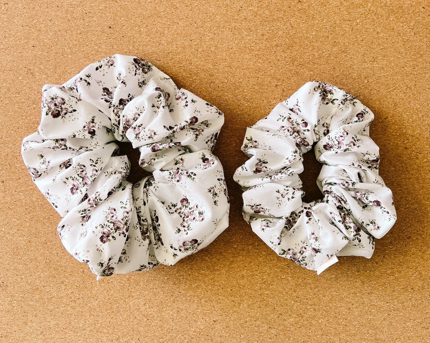 Floral Vintage Scrunchie | XL scrunchie | cottagcore scrunchie | gift's for her | teachers gift