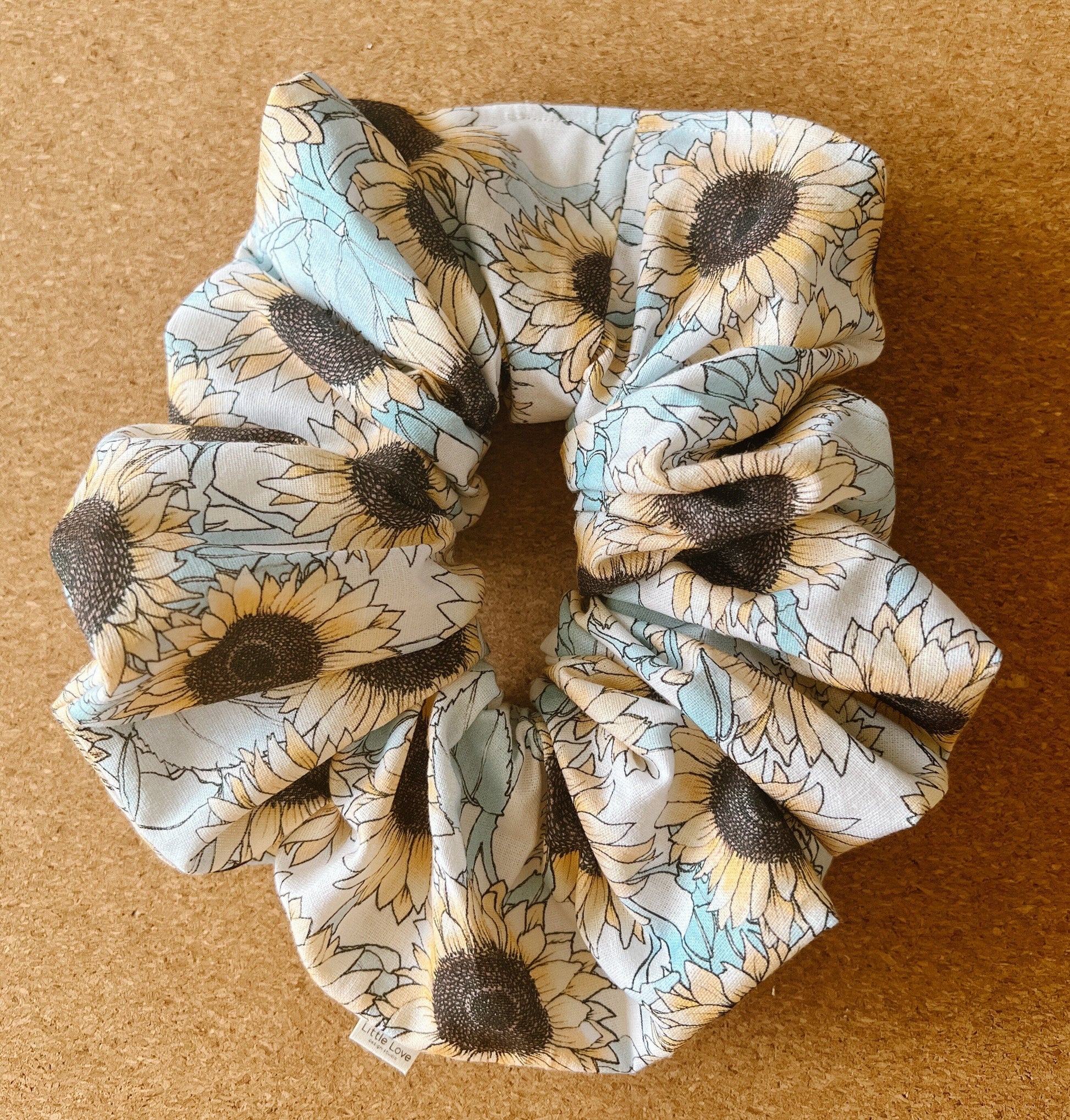 Sunflowers Scrunchie I XL scrunchies I gift's for her I children's scrunchies | sunflower