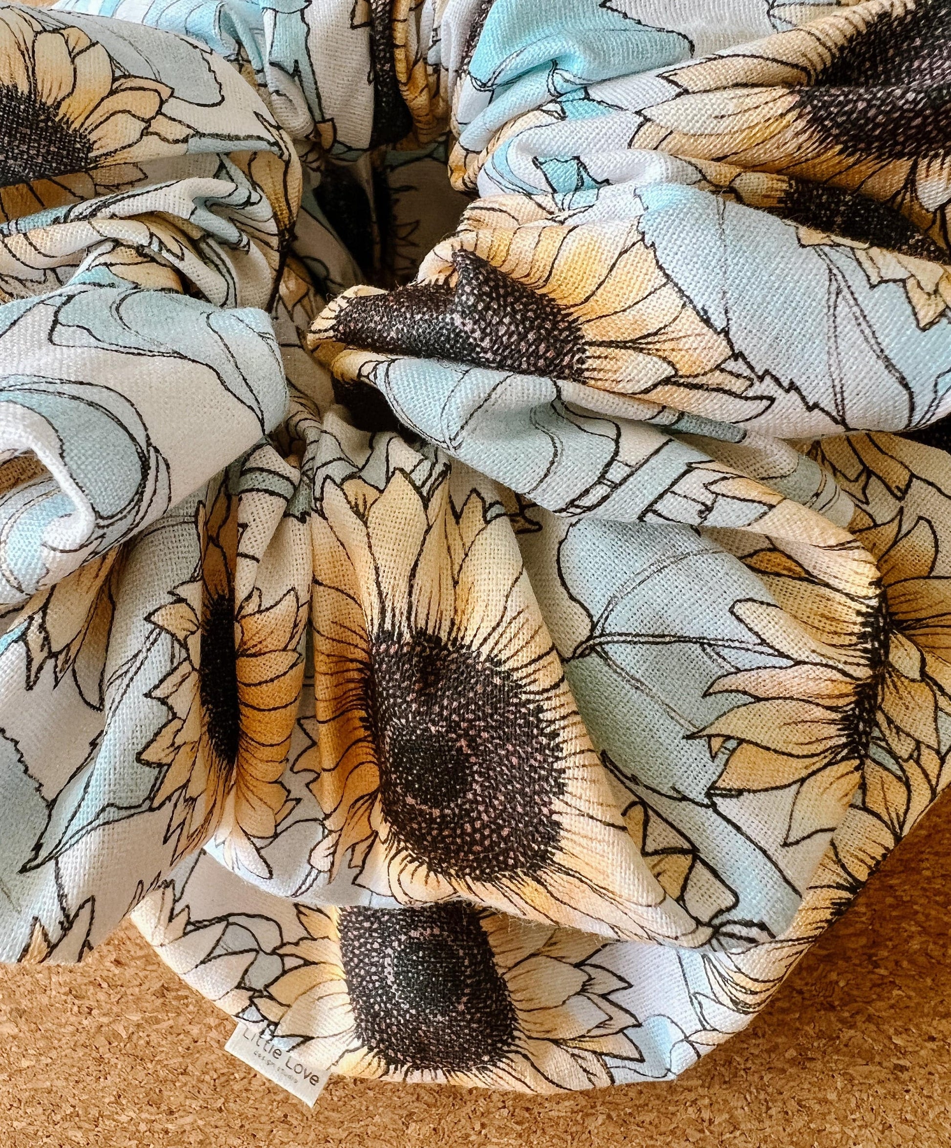 Sunflowers Scrunchie I XL scrunchies I gift's for her I children's scrunchies | sunflower