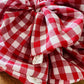 Red Gingham Scrunchie I XL scrunchies I gingham | gifts for her | teachers gift