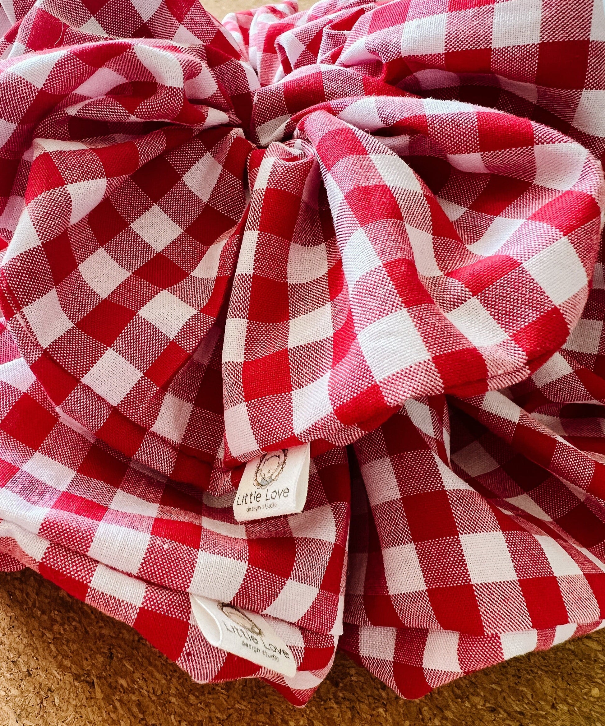 Red Gingham Scrunchie I XL scrunchies I gingham | gifts for her | teachers gift