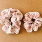 Pink Floral Scrunchie I mini me | gift's for her I children's scrunchies I XL scrunchies | mothers day gift