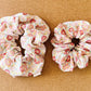 Pink Floral Scrunchie I mini me | gift's for her I children's scrunchies I XL scrunchies | mothers day gift