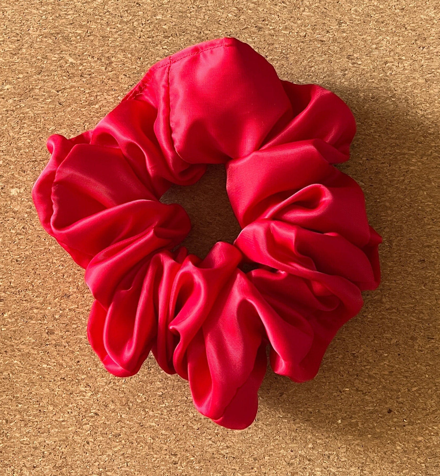 Red Satin Scrunchie | Christmas scrunchie | XL scrunchie | secret santa | Kris Kringle gifts