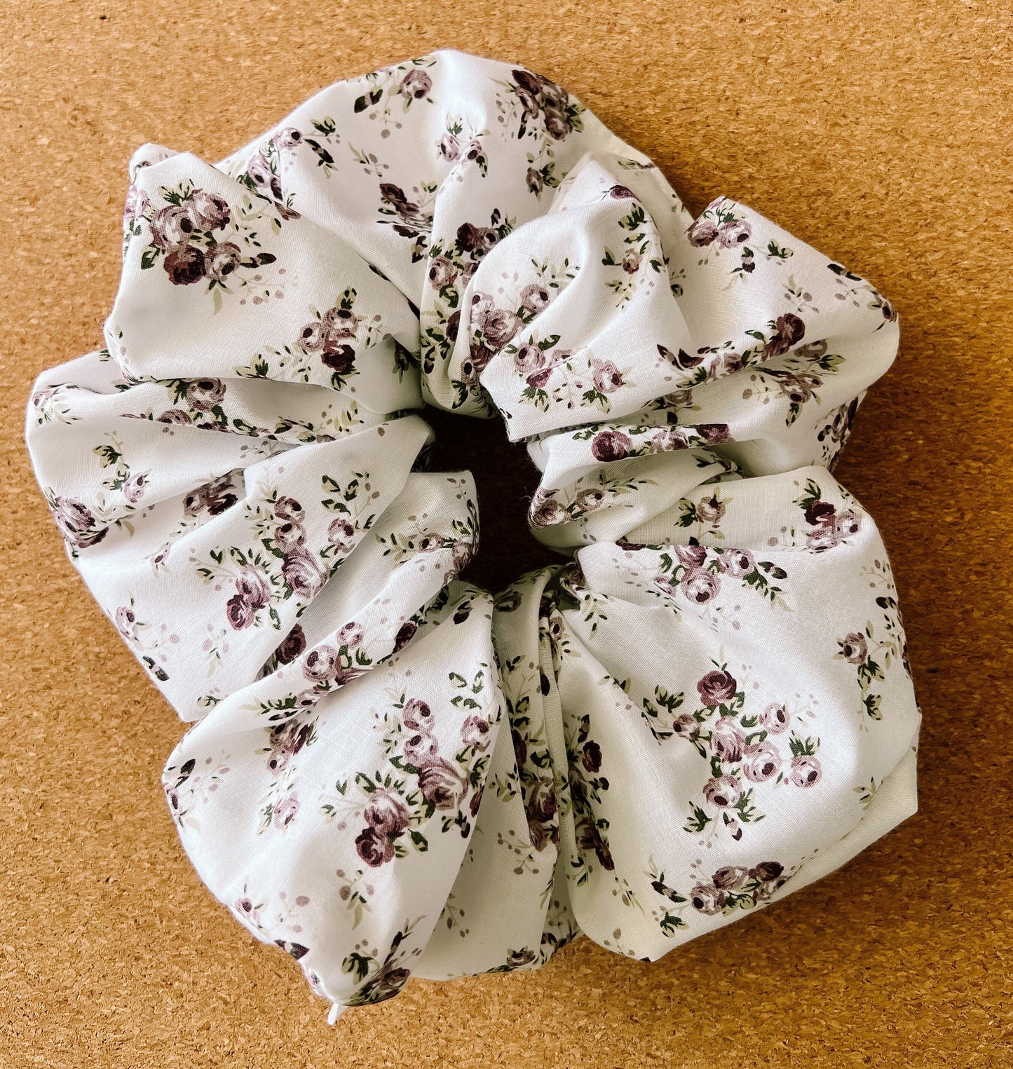 Floral Vintage Scrunchie | XL scrunchie | cottagcore scrunchie | gift's for her | teachers gift