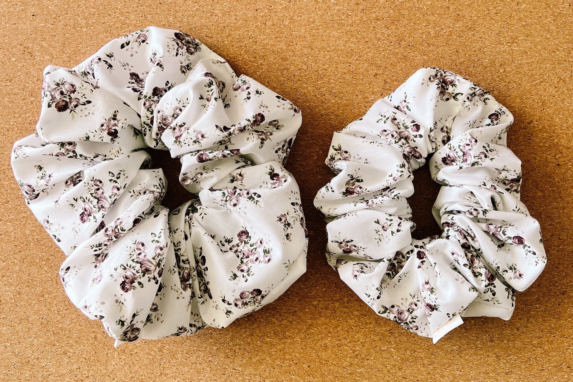 Floral Vintage Scrunchie | XL scrunchie | cottagcore scrunchie | gift's for her | teachers gift