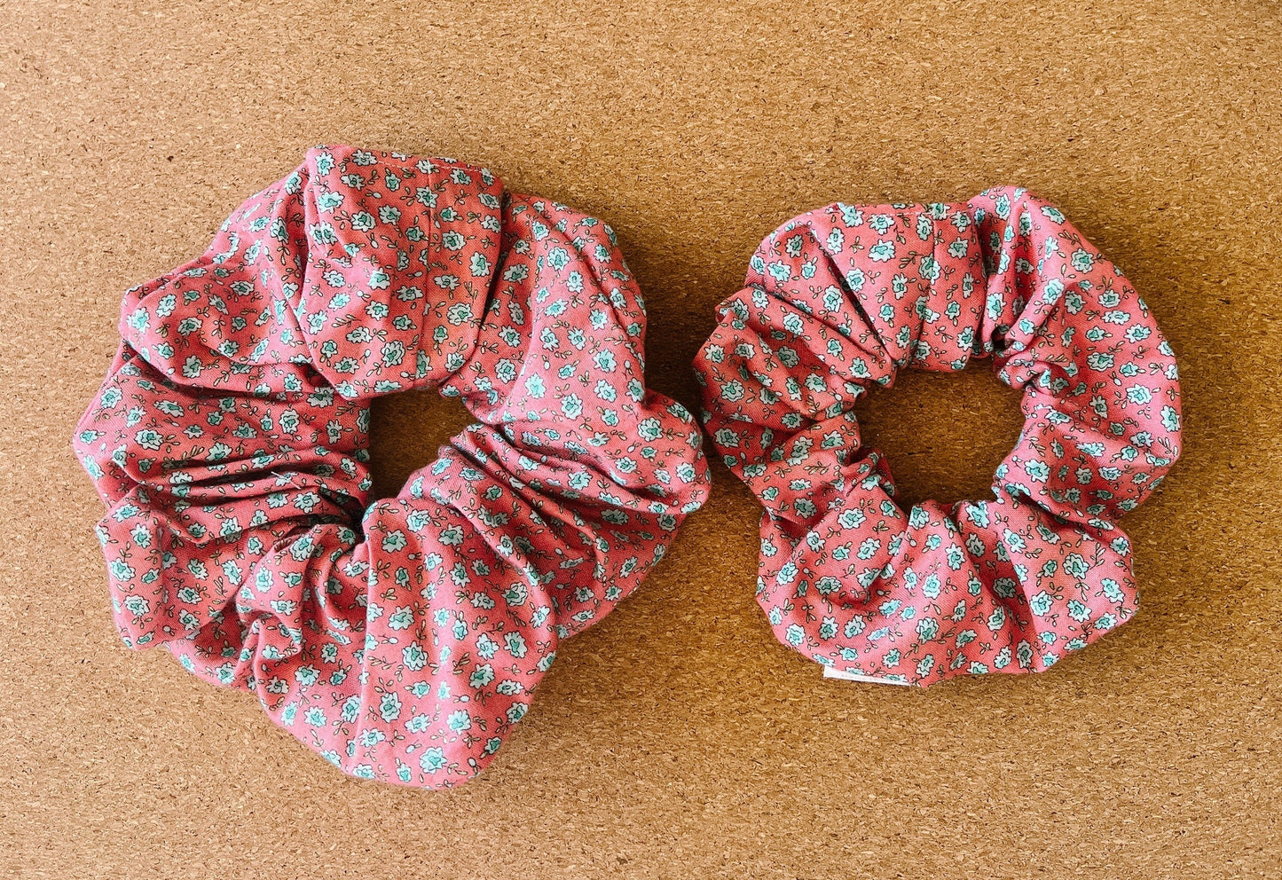 Pink Floral Scrunchie | XL scrunchy | hair accessories | hair ties | gift's for her