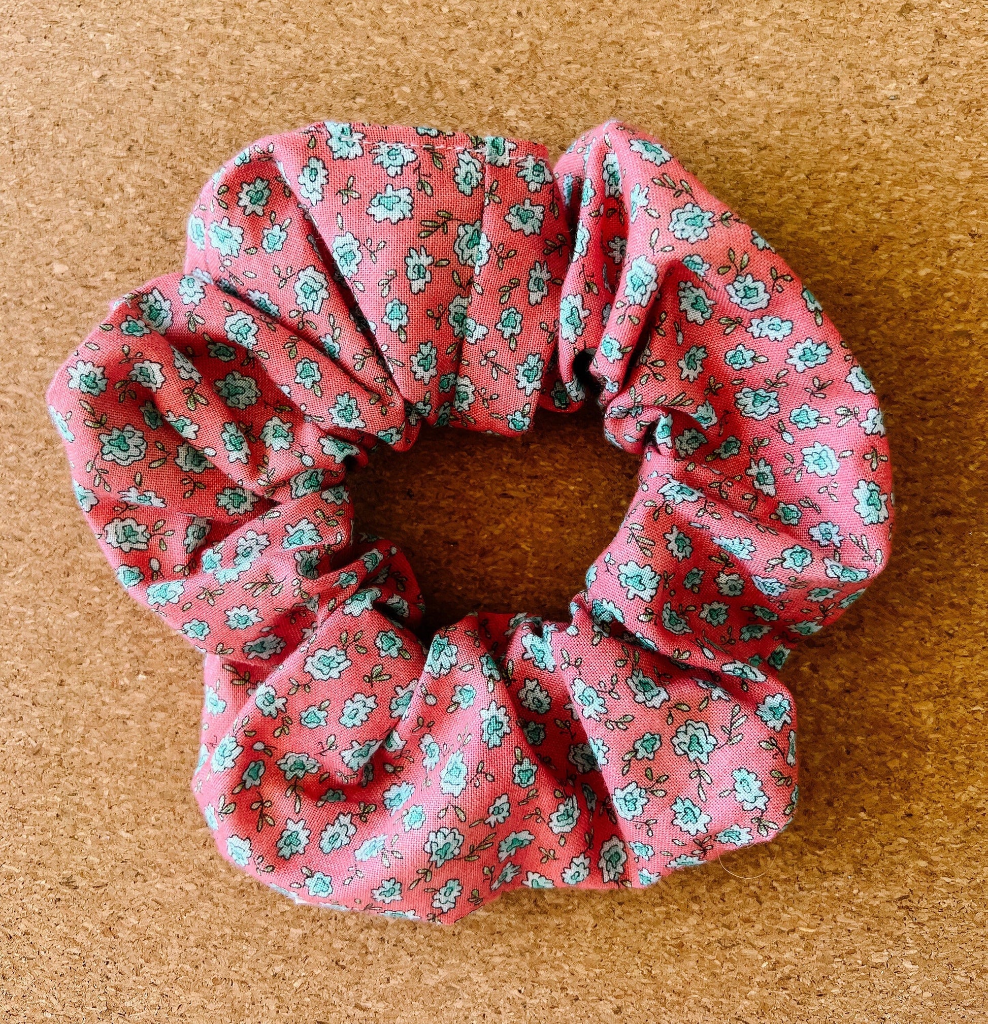 Pink Floral Scrunchie | XL scrunchy | hair accessories | hair ties | gift's for her