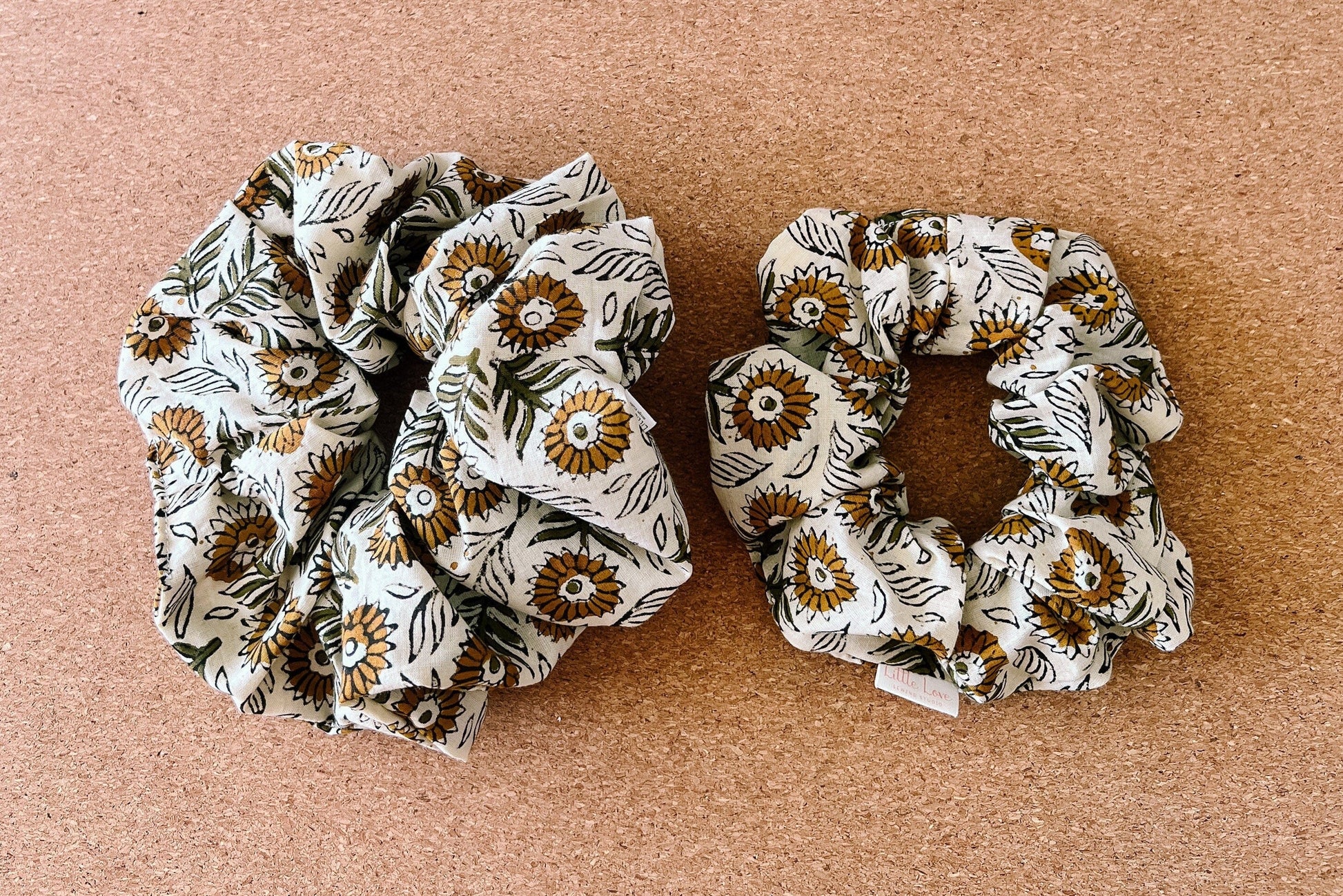 Boho Floral Scrunchie I mini me I XL scrunchies I children's scrunchies I gift's for her