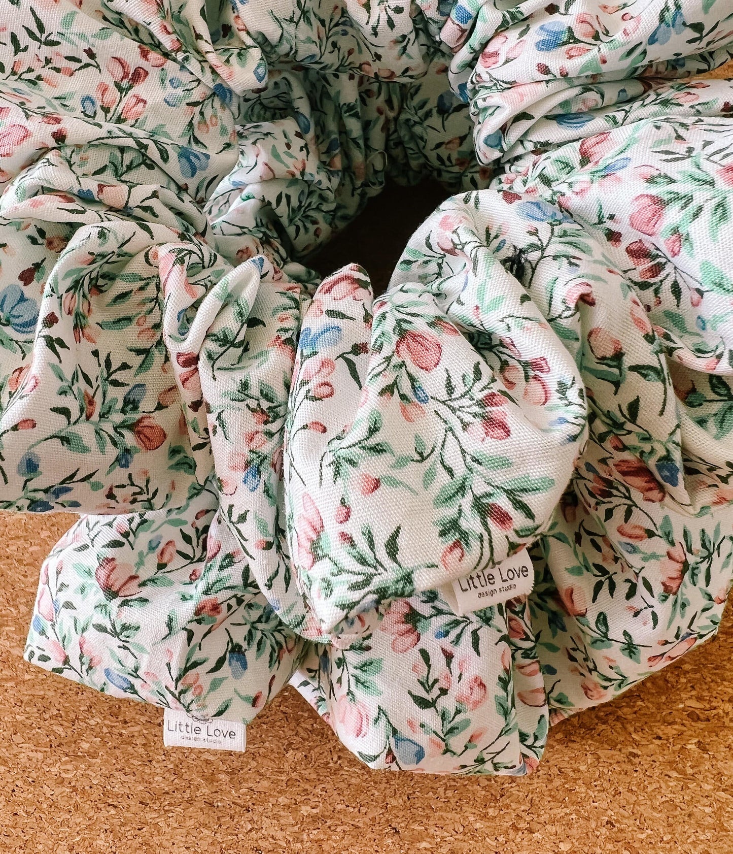 Pretty Poplin Scrunchie I XL scrunchie I floral scrunchie I kid's scrunchies I birthday gift