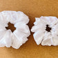 White Satin Scrunchie | XL scrunchie | bridesmaids gift | bridal shower | mothers day gift