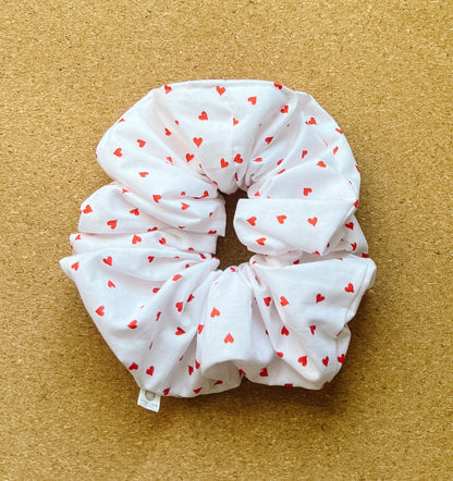 Valentine Hearts Scrunchie | Valentines Day | XL scrunchie | Valentines gift | gift's for her | Hearts