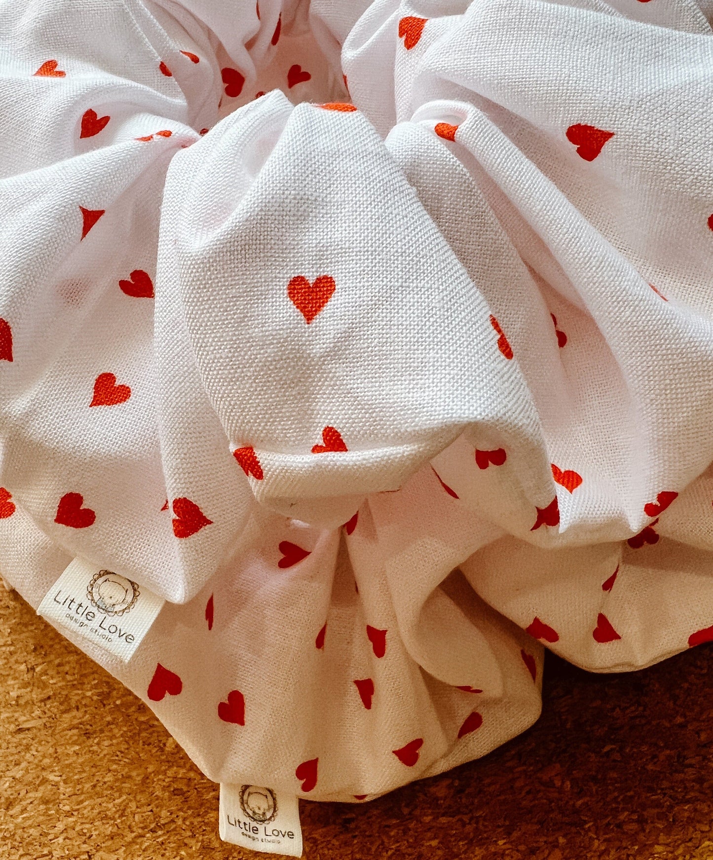 Valentine Hearts Scrunchie | Valentines Day | XL scrunchie | Valentines gift | gift's for her | Hearts