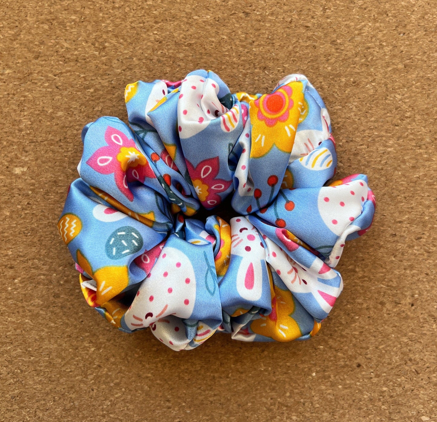 Easter Bunny Satin Scrunchie