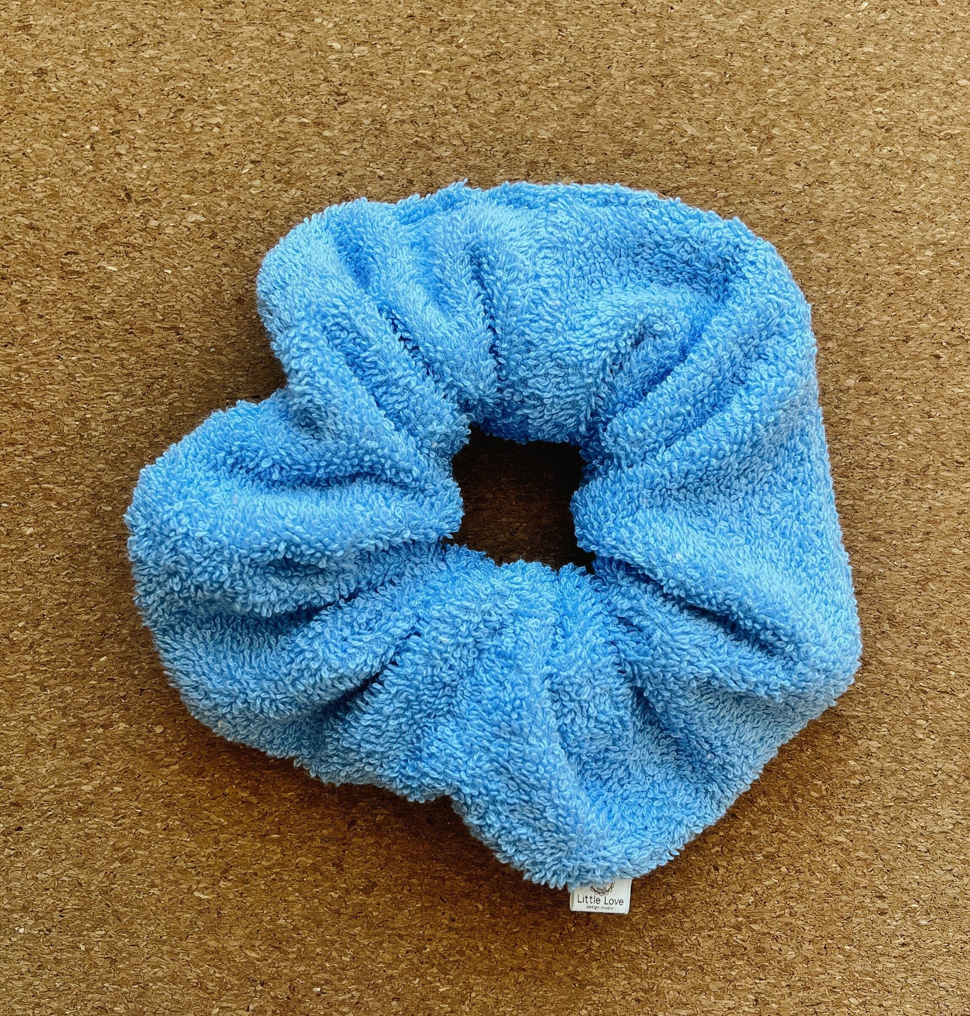 towel scrunchies | blue towel scrunchy | pink towel scrunchie | mothers day gift | hair accessories