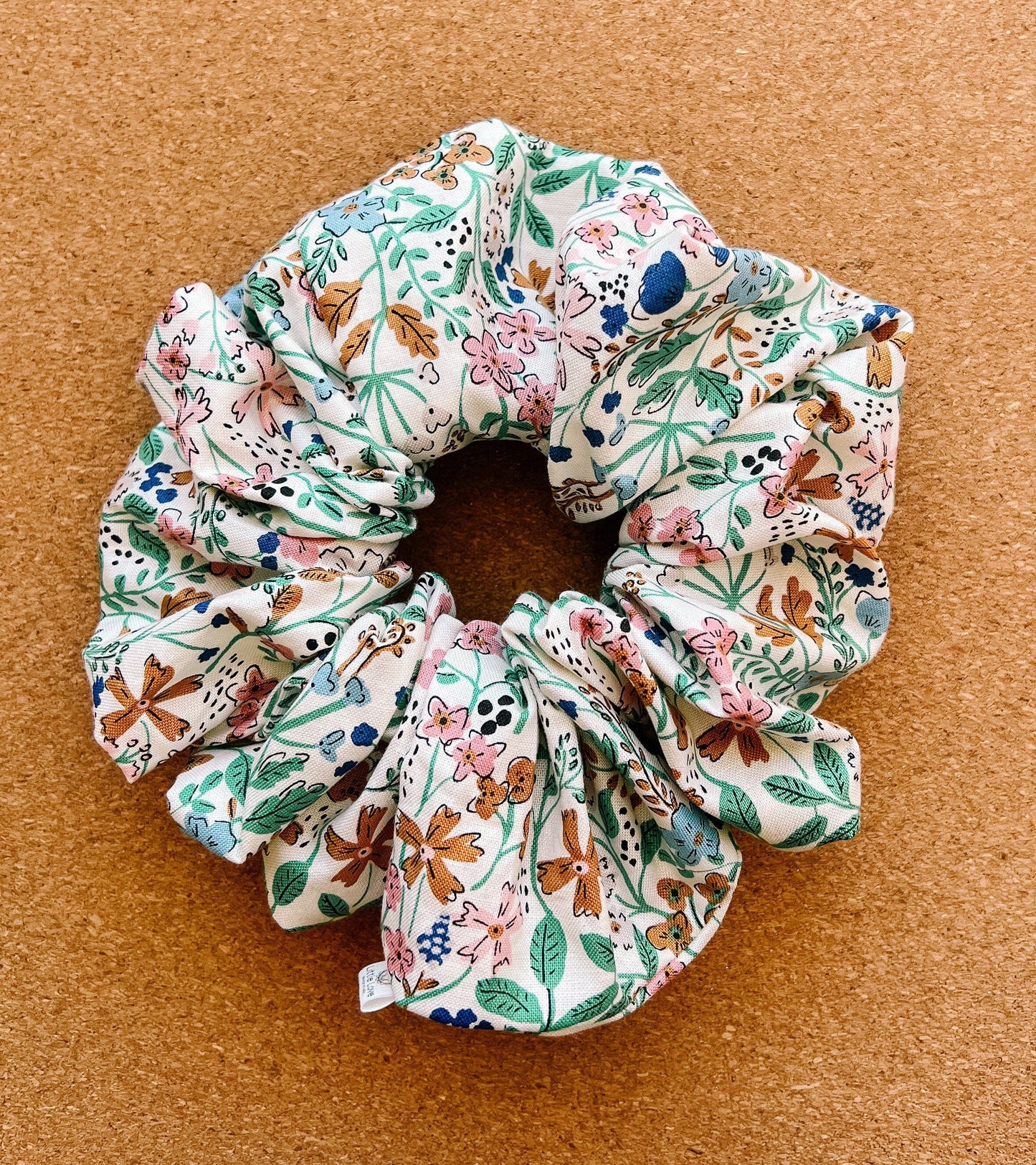 Spring Garden Scrunchie I XL scrunchies I teachers gift | floral scrunchie | gift's for her