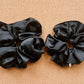 Black Satin Scrunchie I XL scrunchie I bridal party I wedding style | gift's for her