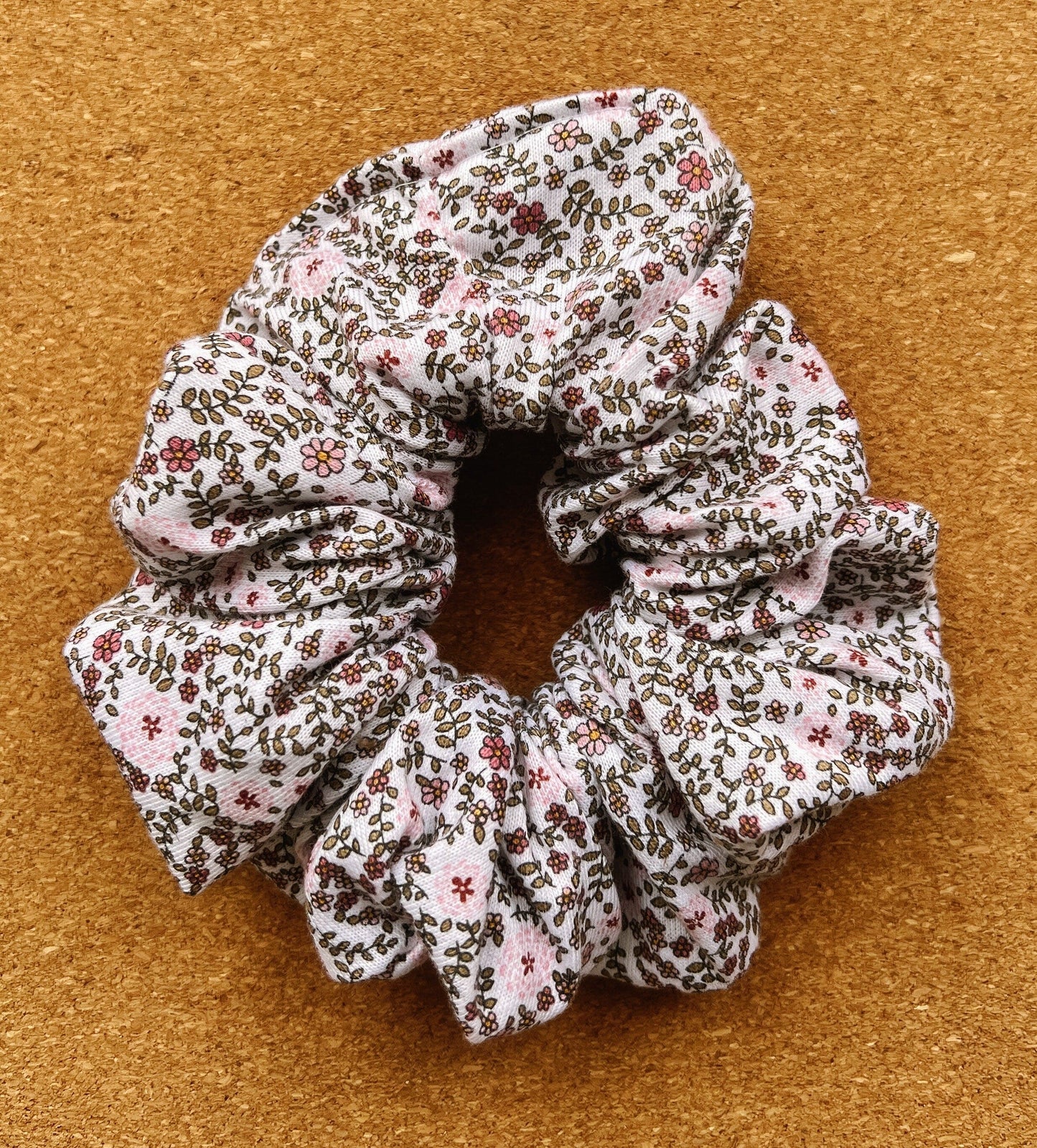 Vintage Florals Scrunchie I mini me I gifts for her I birthday gift's | organic cotton I XL scrunchie