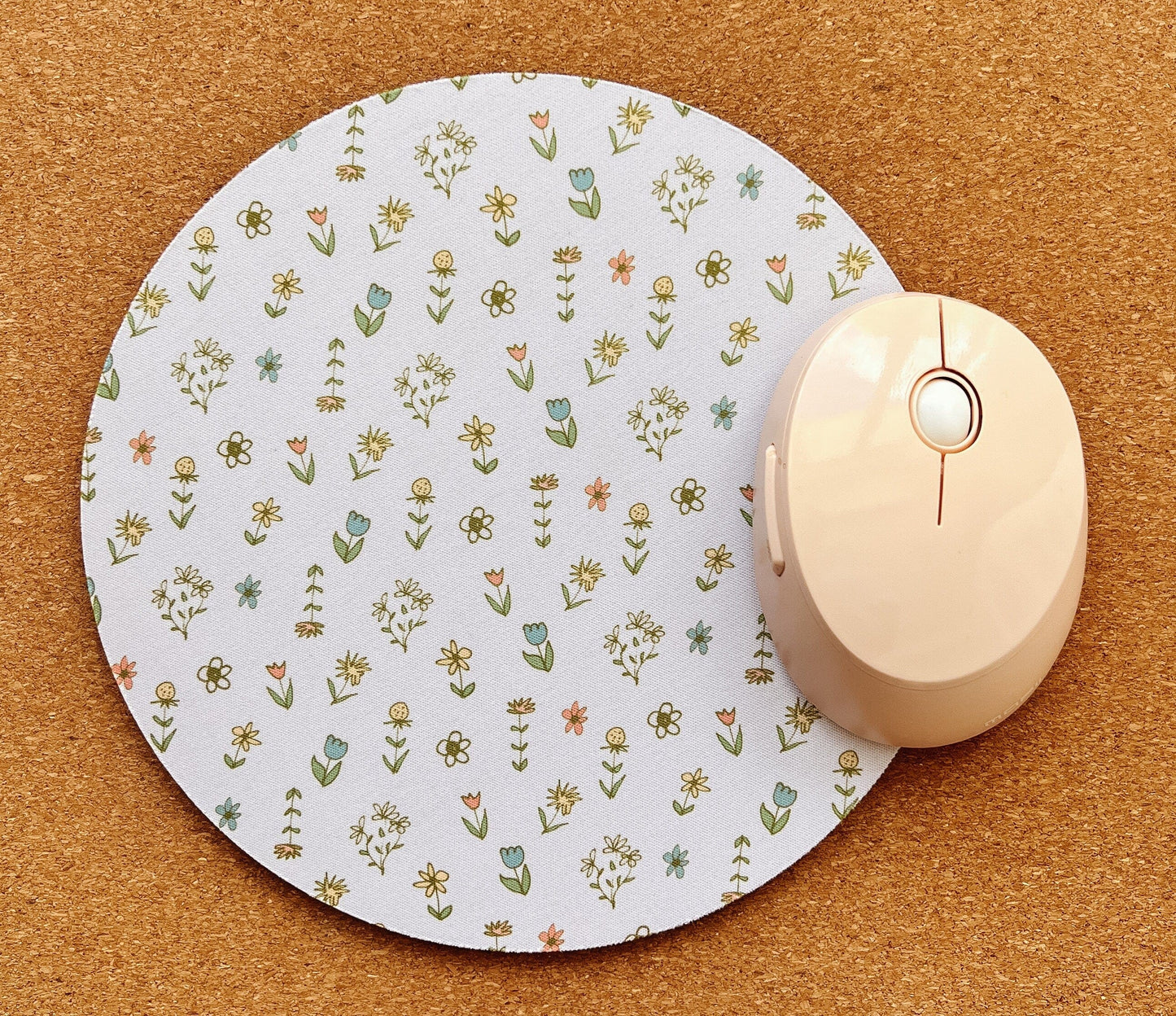 Spring Garden Mouse Mat | adorable desk accessories | mouse pad | home office decor