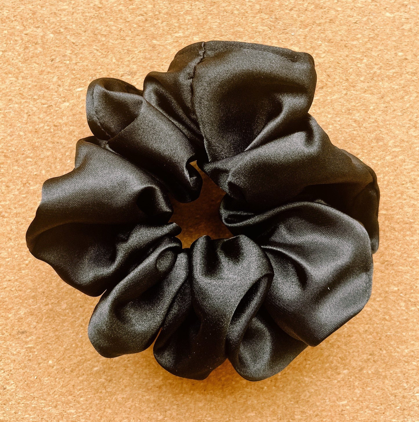 Black Satin Scrunchie I XL scrunchie I bridal party I wedding style | gift's for her