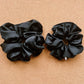 Black Satin Scrunchie I XL scrunchie I bridal party I wedding style | gift's for her