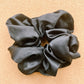 Black Satin Scrunchie I XL scrunchie I bridal party I wedding style | gift's for her