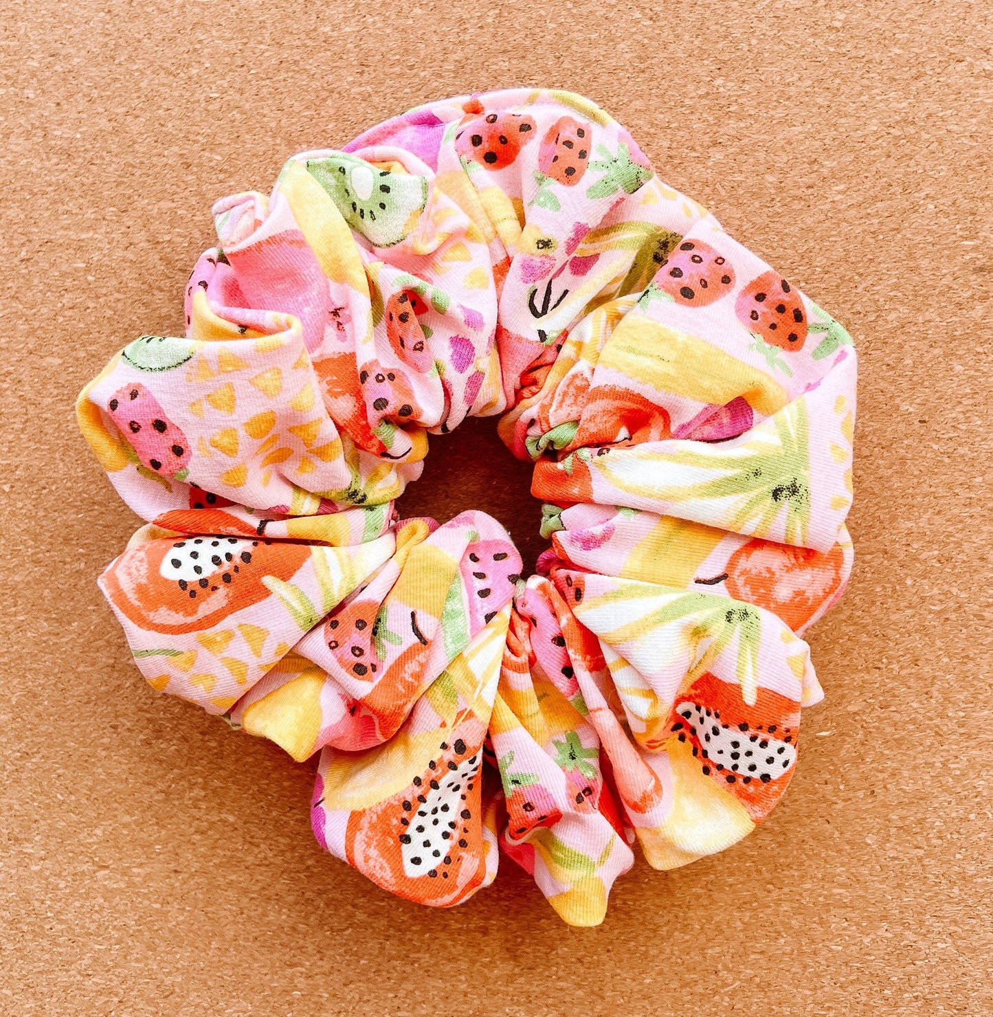 Tutti Fruity Scrunchie | XL scrunchies | birthday gift | gift's for her | summer fruits