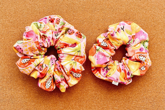 Tutti Fruity Scrunchie | XL scrunchies | birthday gift | gift's for her | summer fruits