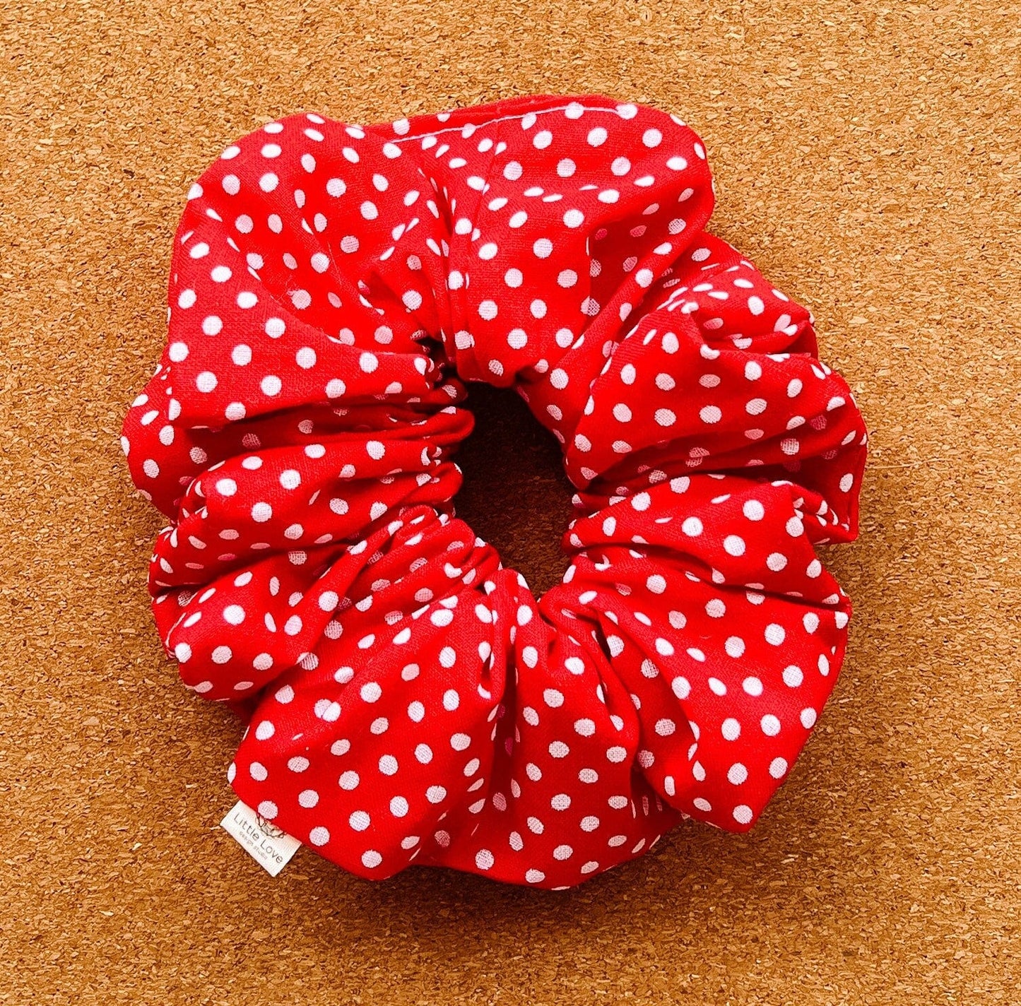 Red Polka Dot Scrunchie | XL scrunchies | birthday gift | gift's for her | mini me