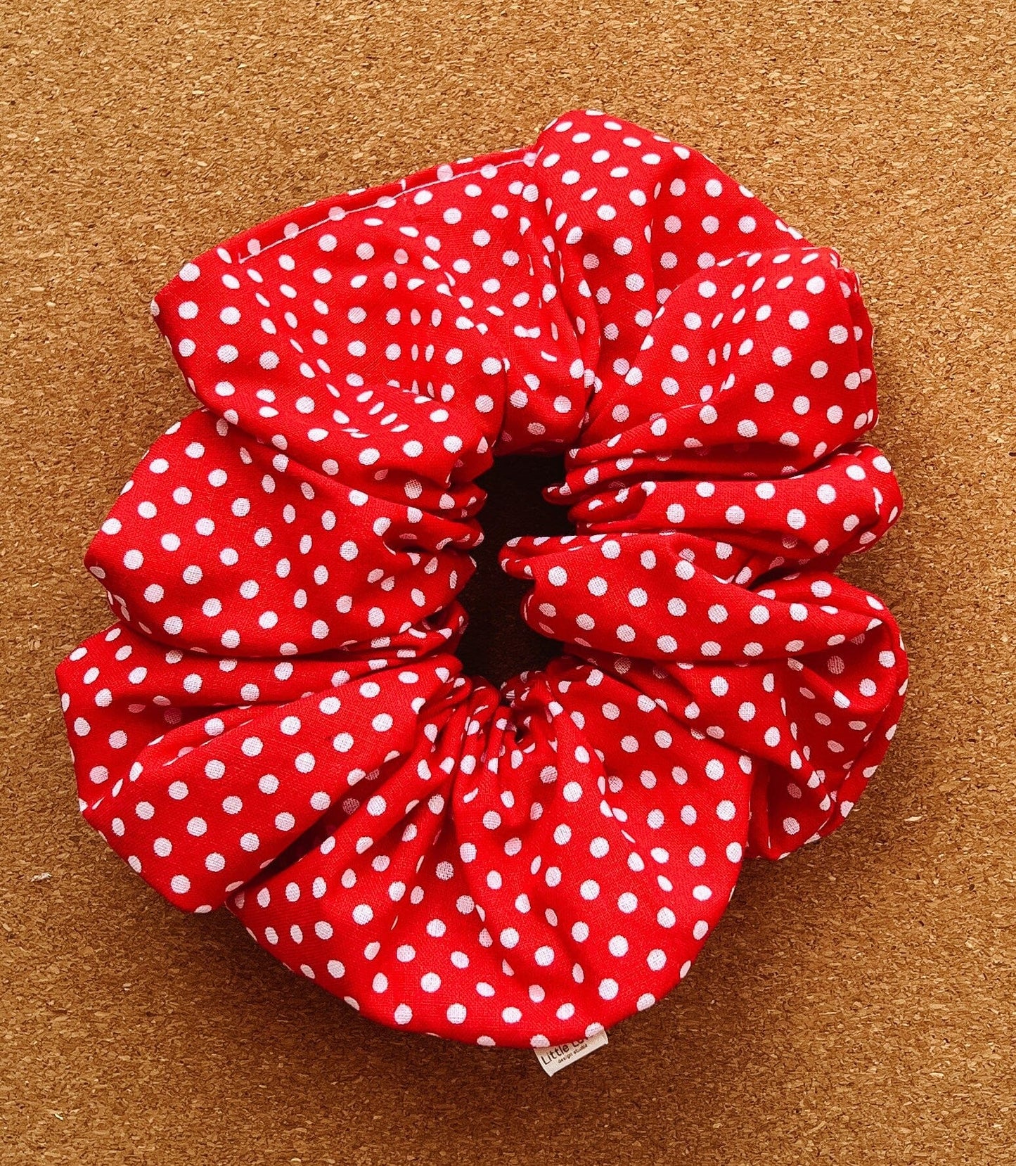 Red Polka Dot Scrunchie | XL scrunchies | birthday gift | gift's for her | mini me