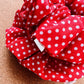 Red Polka Dot Scrunchie | XL scrunchies | birthday gift | gift's for her | mini me