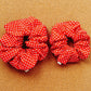 Red Polka Dot Scrunchie | XL scrunchies | birthday gift | gift's for her | mini me