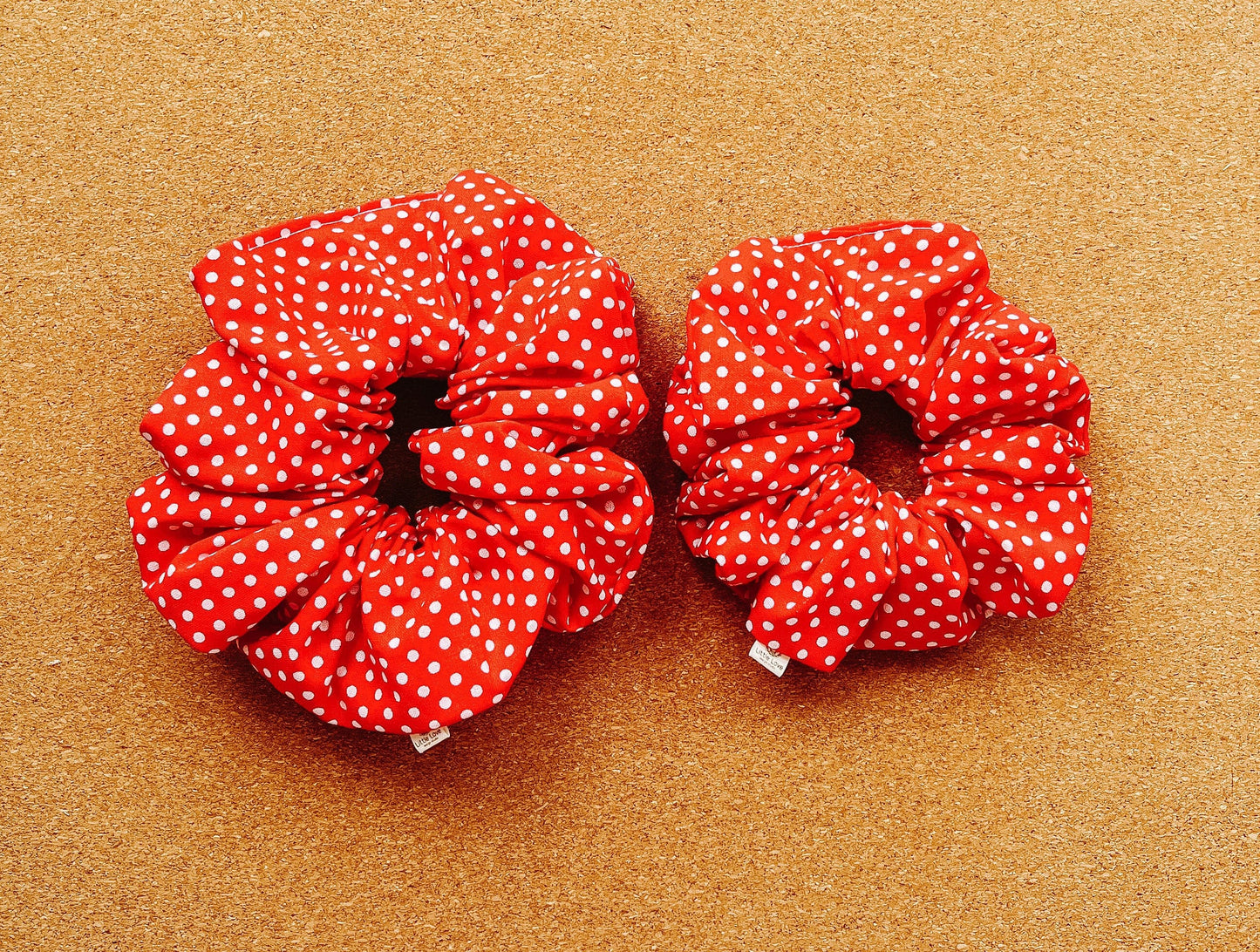 Red Polka Dot Scrunchie | XL scrunchies | birthday gift | gift's for her | mini me