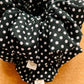 Black & White Polka Dot Scrunchie | XL scrunchies | gift's for her | mini me