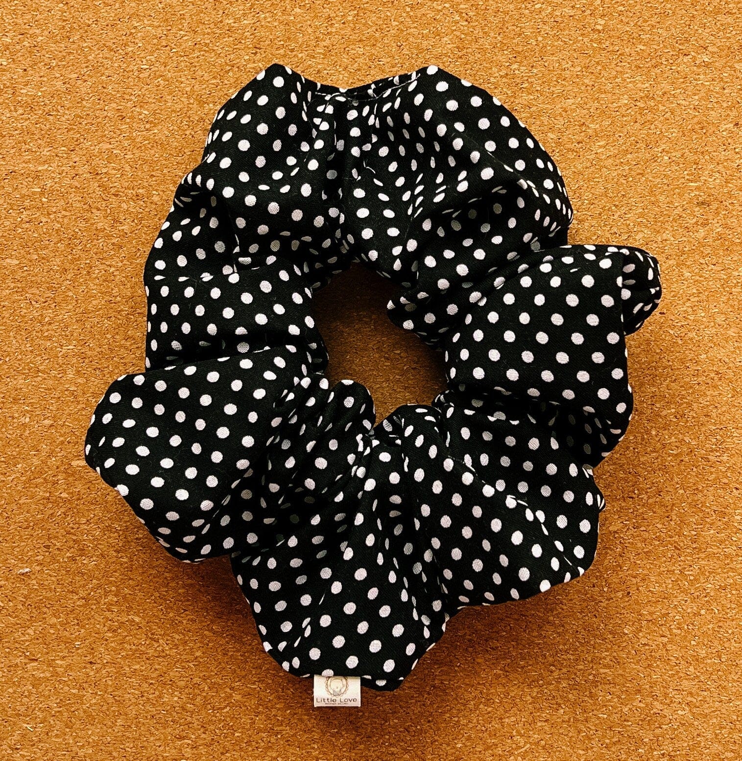 Black & White Polka Dot Scrunchie | XL scrunchies | gift's for her | mini me